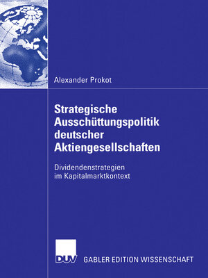 cover image of Strategische Ausschüttungspolitik deutscher Aktiengesellschaften